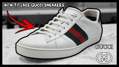 how to lace gucci sneakers